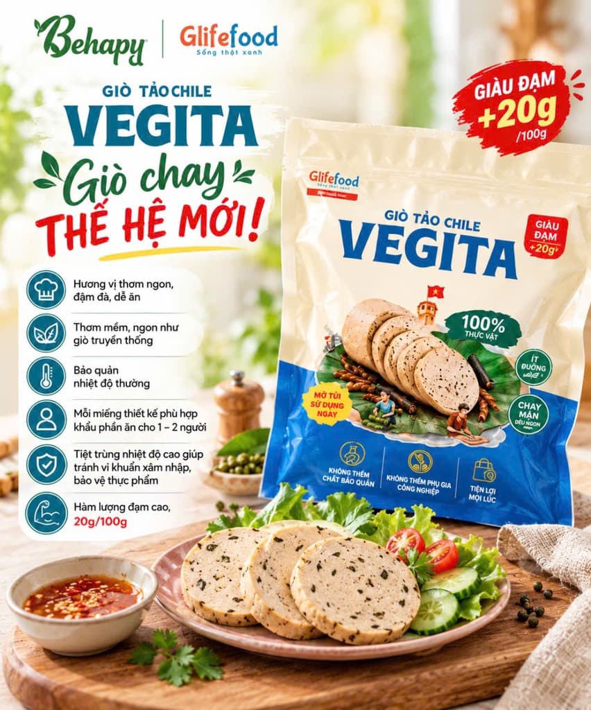 Giò Tảo Chile Vegita 1kg