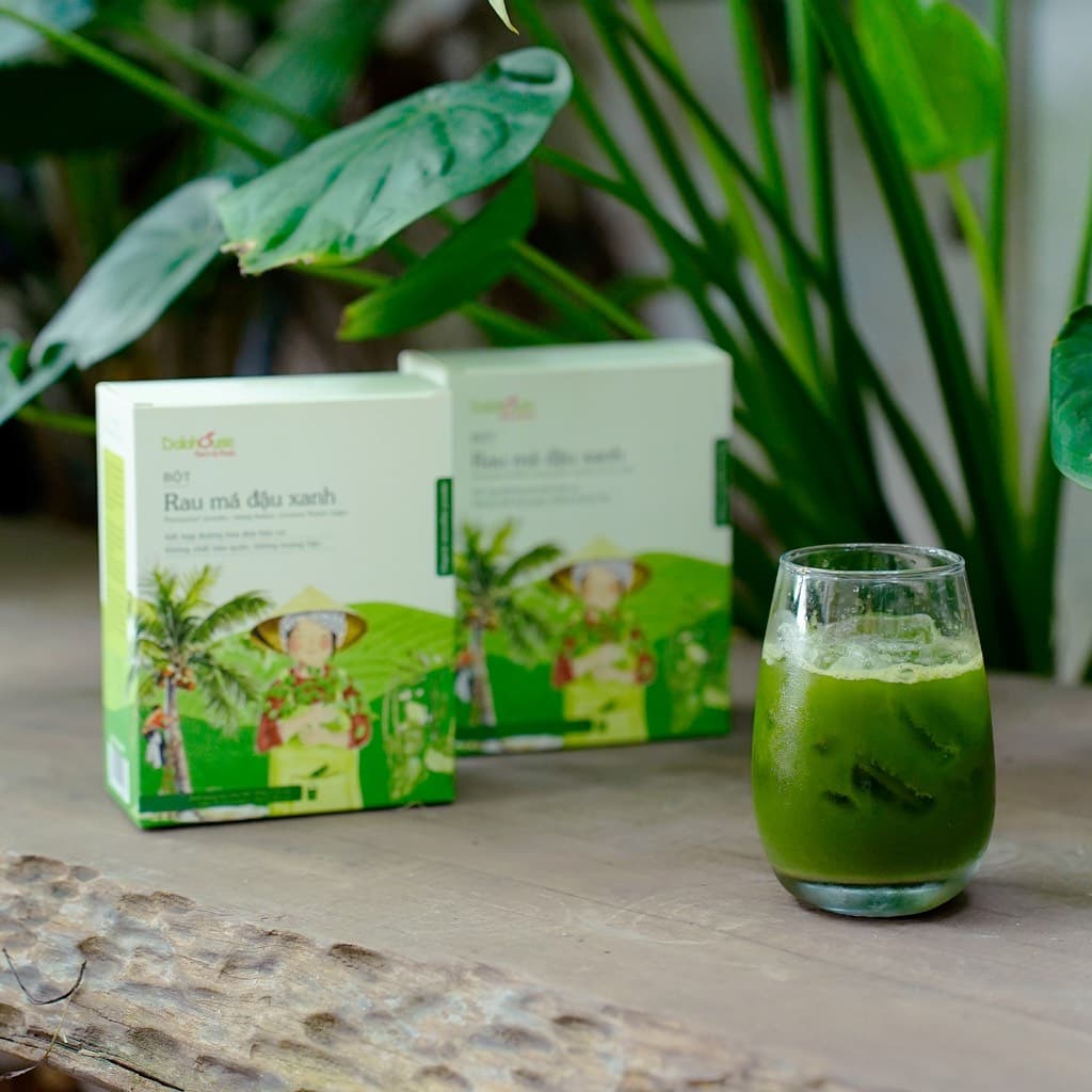 Bột Rau Má Đậu Xanh - Hộp 10 Gói 20g