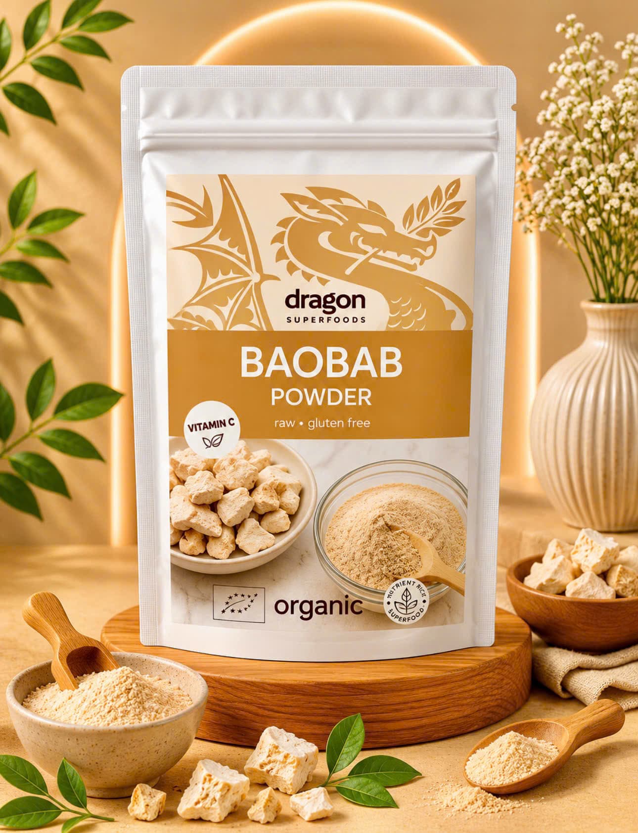 Bột Baobab Hữu Cơ Dragon Superfoods