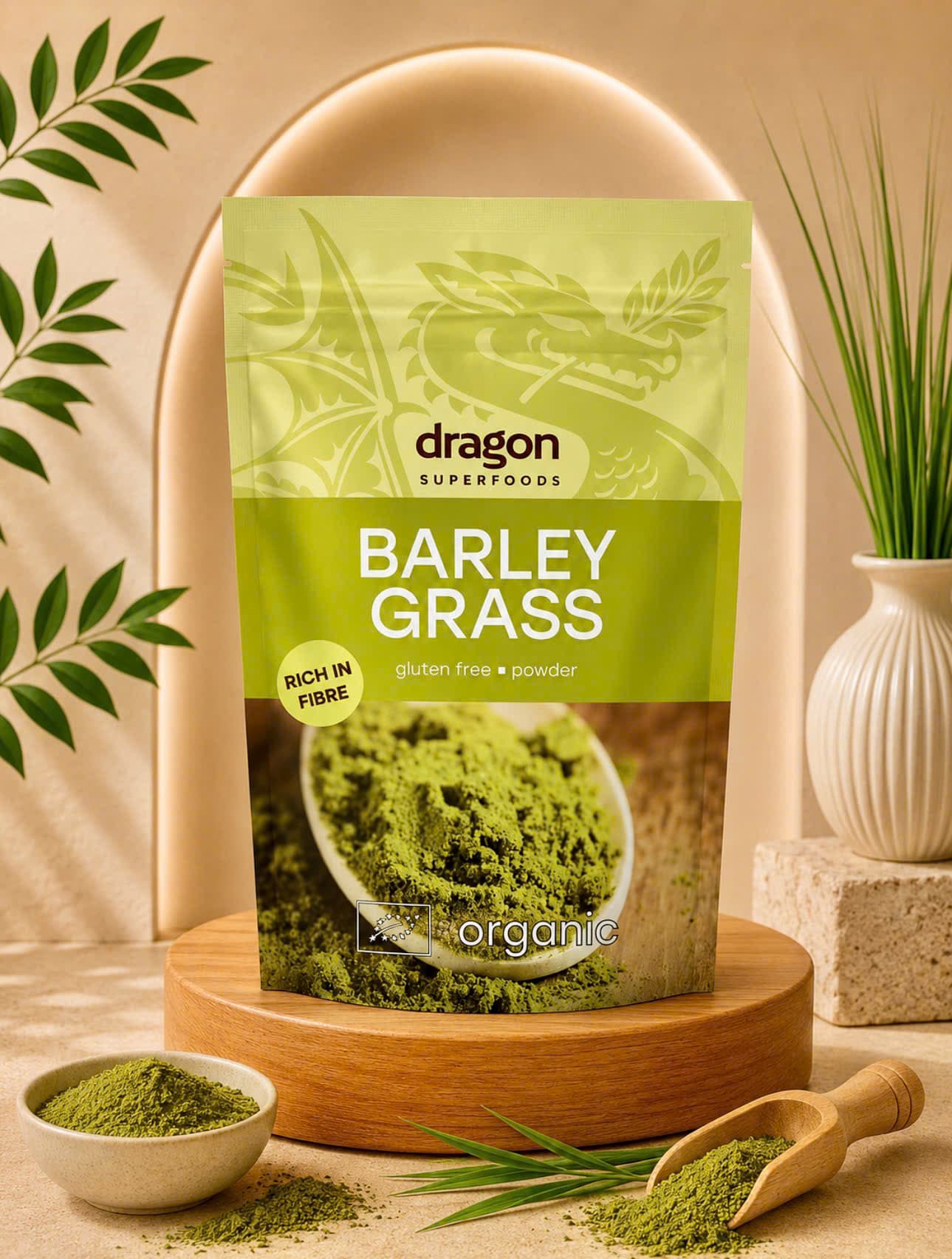 Bột Cỏ Lúa Mạch Hữu Cơ Dragon Superfoods