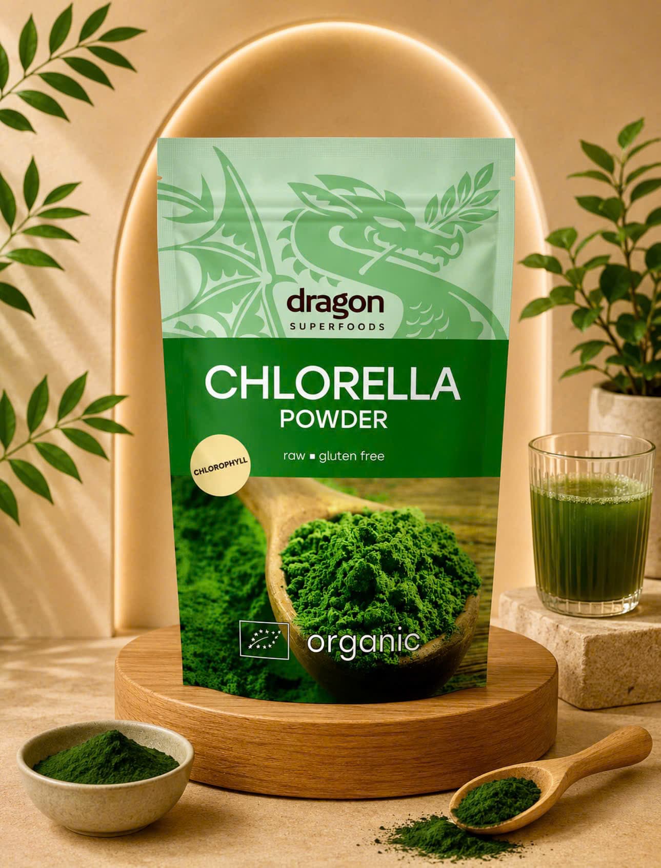 Bột Tảo Lục Hữu Cơ Dragon Superfoods (Chlorella)
