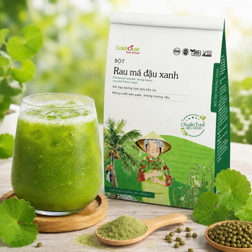 Bột Rau Má Đậu Xanh - Túi 300g