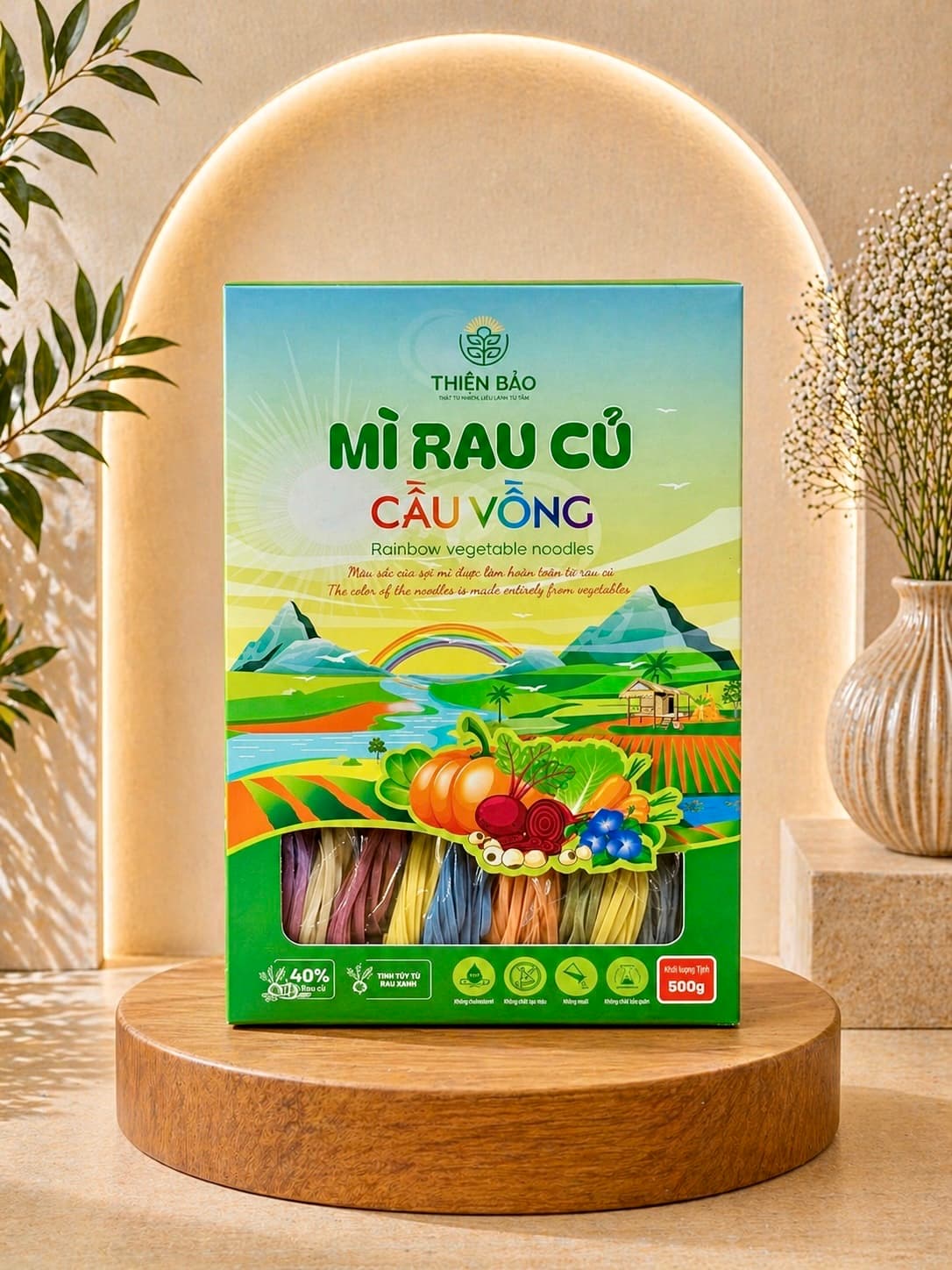 Mì rau củ cầu vòng 500g