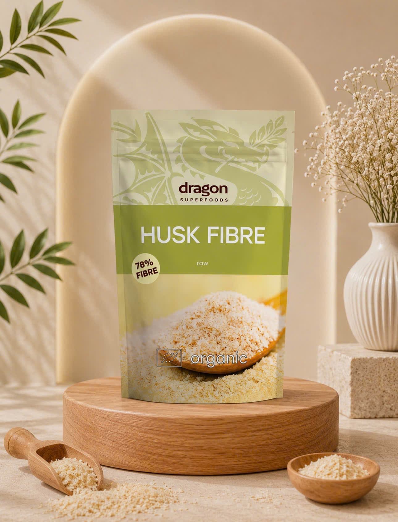 Vỏ hạt mã đề hữu cơ Dragon Superfoods