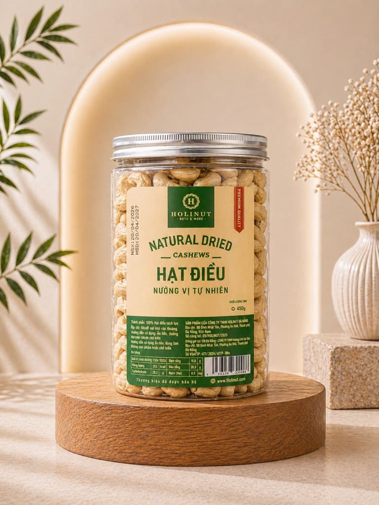 Hạt điều nhân rang WW 450g