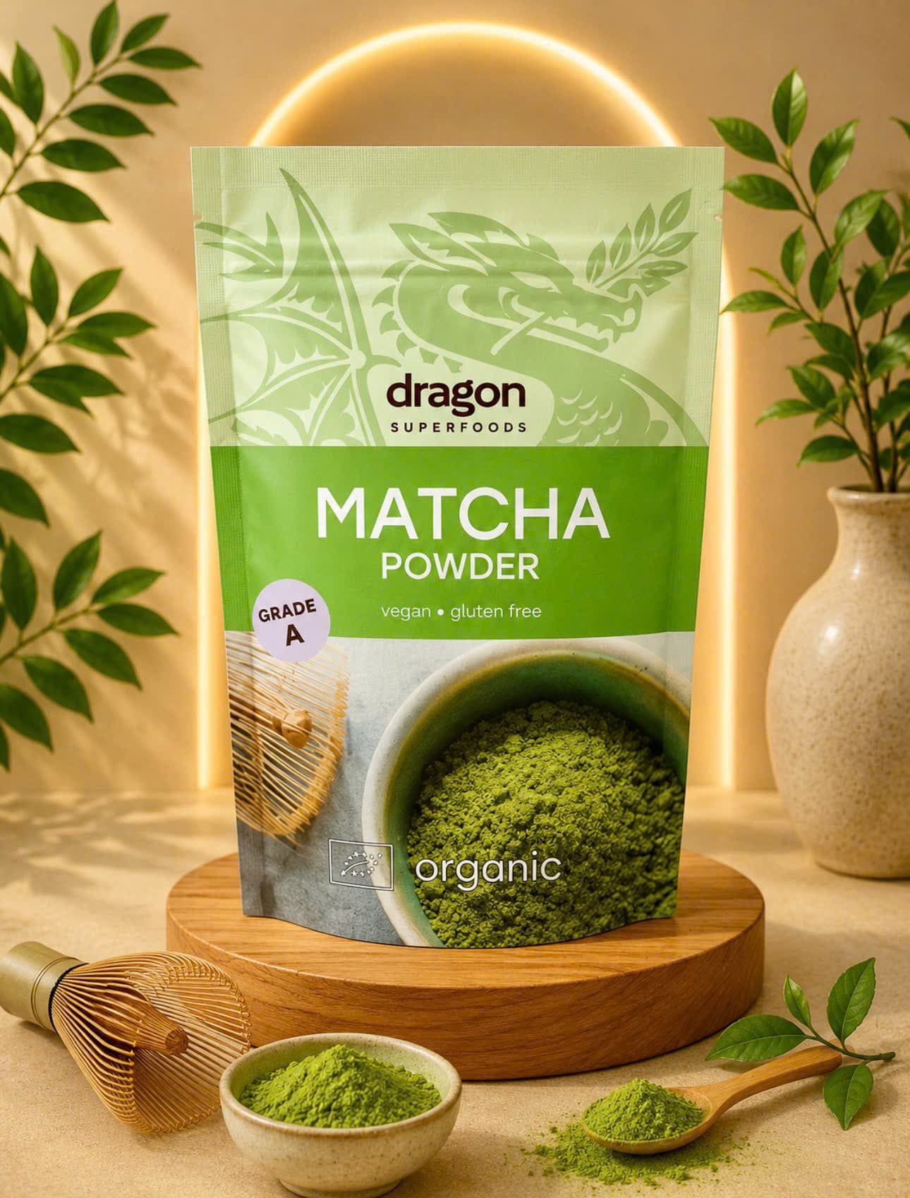 Bột Trà Xanh Matcha Ceramionial Dragon Superfoods 100Gr