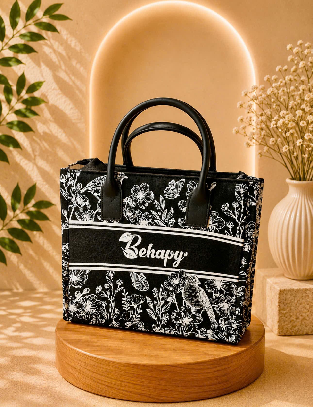 Túi Vải Đen Luxury Behapy